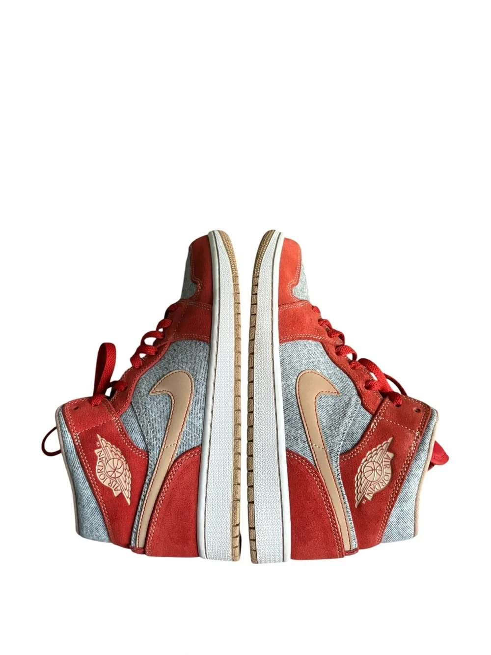 Air Jordan 1 Mid SE Denim Red DM4352-600 Men's  size 9.5